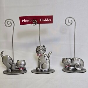 Kohl's St. Nicholas Square, Set of 3 Cat Photo Holders,‎ 4.5"